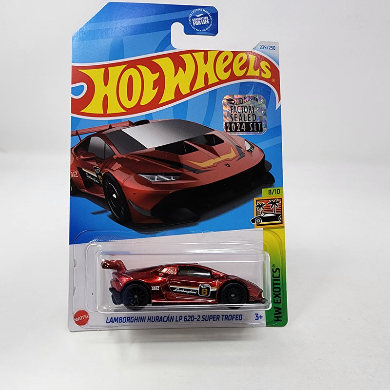 Lamborghini Huracan LP Trofeo * Super Treasure Hunt * 2024 Hot Wheels Basic w/ Factory Holo