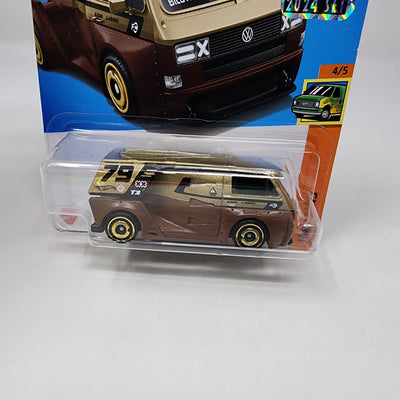 VW T3 Custom #227 * Gold/Brown* 2024 Hot Wheels Basic w/ Factory Holo