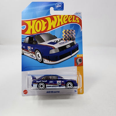 Audi 90 Quattro #144 * Blue * 2024 Hot Wheels Basic w/ Factory Holo