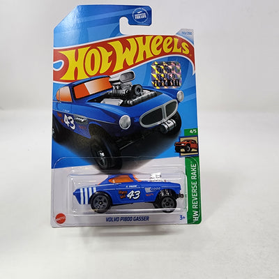 Volvo P1800 Gasser #153 * Blue * 2024 Hot Wheels Basic w/ Factory Holo