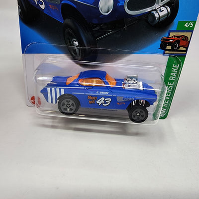 Volvo P1800 Gasser #153 * Blue * 2024 Hot Wheels Basic w/ Factory Holo