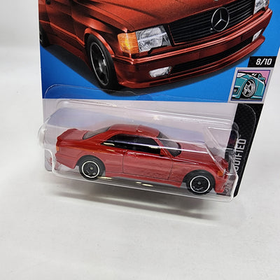 '89 Mercedes-Benz 560 SEC AMG #82 * RED * 2024 Hot Wheels Basic w/ Factory Holo