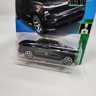 Silverado EV RST #110 * Black * 2024 Hot Wheels Basic w/ Factory Holo