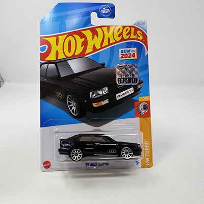 '87 Audi Quattro #102 * Black * 2024 Hot Wheels Basic w/ Factory Holo