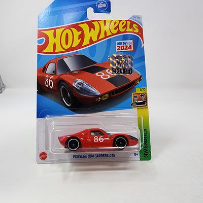 Porsche 904 Carrera GTS #158 * RED * 2024 Hot Wheels Basic w/ Factory Holo