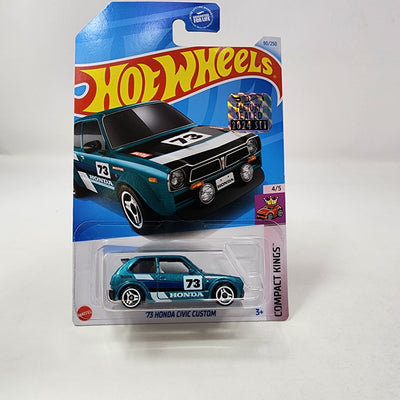 '73 Honda Civic Custom #90 * Teal * 2024 Hot Wheels Basic w/ Factory Holo