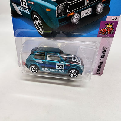 '73 Honda Civic Custom #90 * Teal * 2024 Hot Wheels Basic w/ Factory Holo