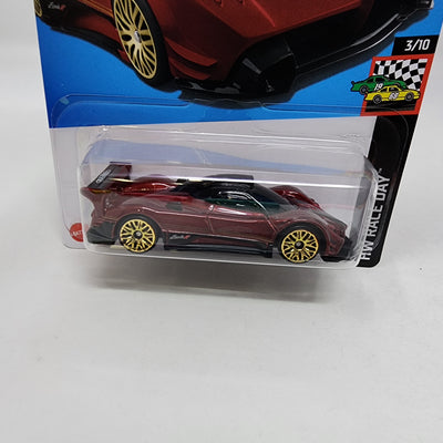 Pagani Zonda R #99 * Burgundy * 2024 Hot Wheels Basic w/ Factory Holo