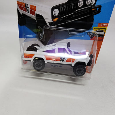 '73 Jeep J10 #91 * White * 2024 Hot Wheels Basic w/ Factory Holo