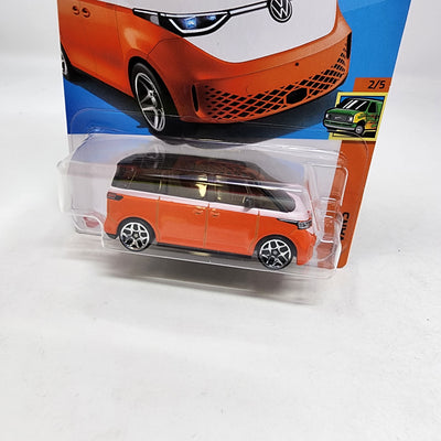 Volkswagen ID Buzz #202 * Orange * 2024 Hot Wheels Basic w/ Factory Holo