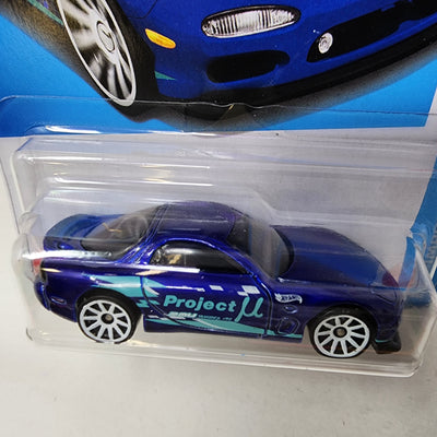 '95 Mazda RX-7 #170 * Blue * 2024 Hot Wheels Basic w/ Factory Holo