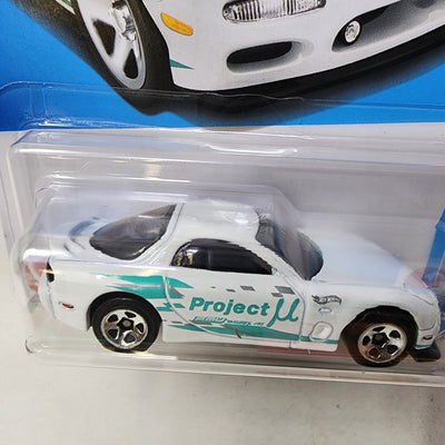 '95 Mazda RX-7 #170 * WHITE * 2024 Hot Wheels Basic w/ Factory Holo