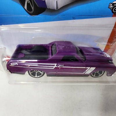 '71 El Camino #132 * Purple * 2024 Hot Wheels Basic w/ Factory Holo