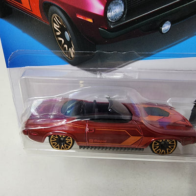 '70 Plymouth Barracuda #20 * RED * 2024 Hot Wheels Basic w/ Factory Holo