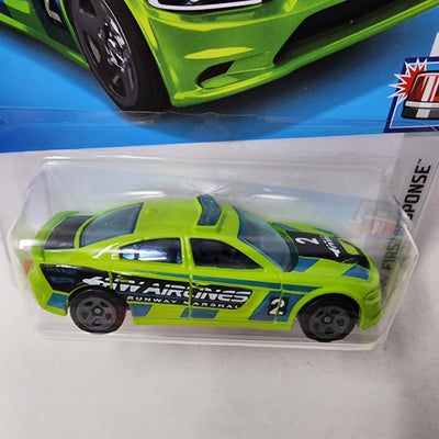 '15 Dodge Charger SRT #7 * GREEN * 2024 Hot Wheels Basic w/ Factory Holo