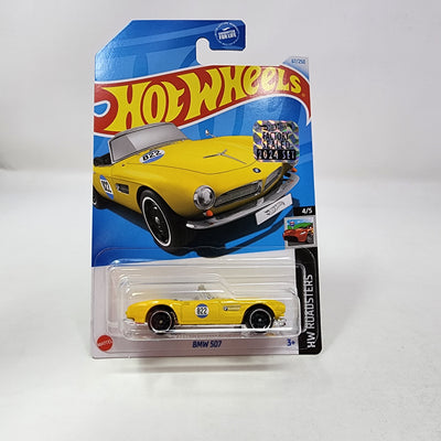 BMW 507 #67 * Yellow  * 2024 Hot Wheels Basic w/ Factory Holo