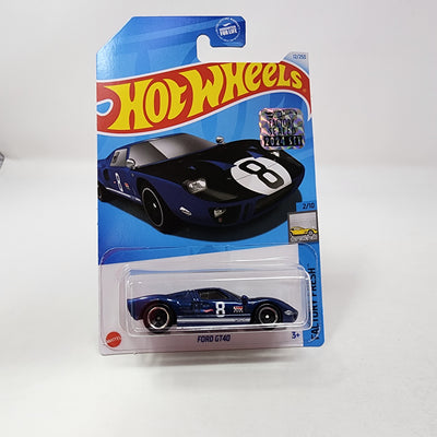 Ford GT-40 #12 * Blue  * 2024 Hot Wheels Basic w/ Factory Holo (