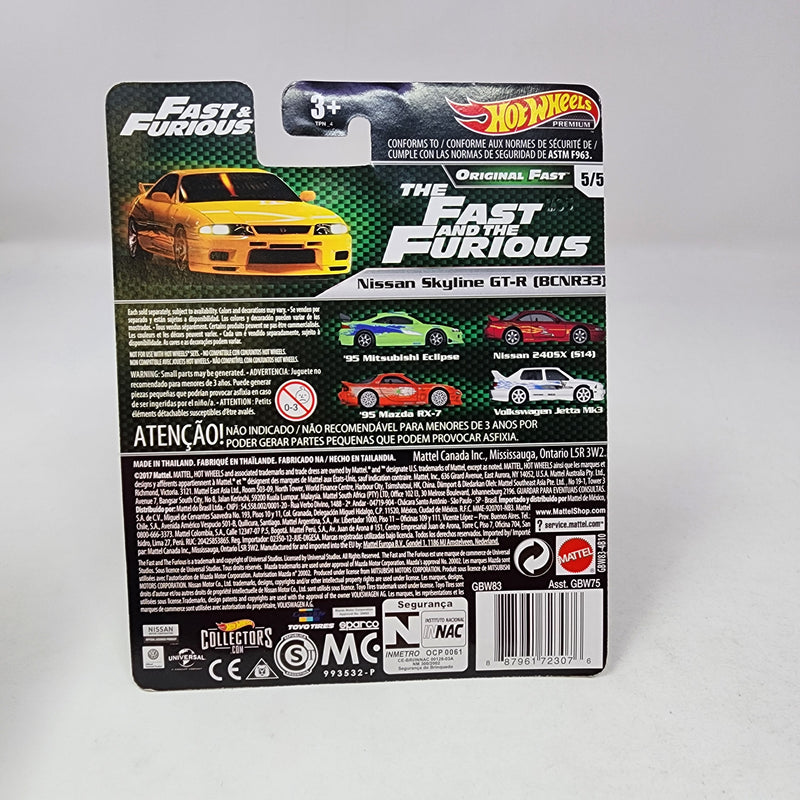 Nissan Skyline GT-R BCNR33 * Hot Wheels Fast & Furious * Original Fast