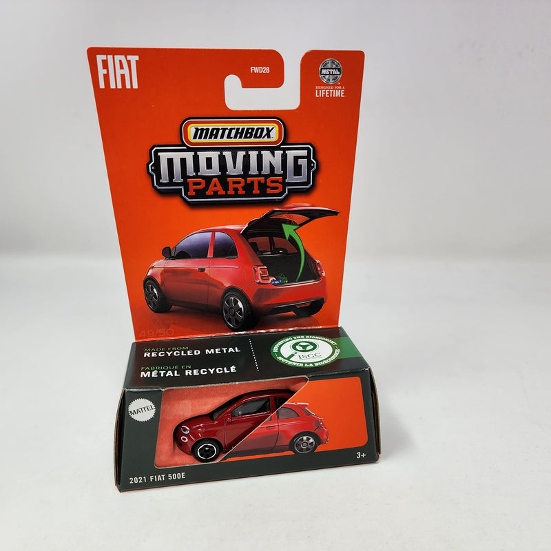 2021 Fiat 500E * Red * 2025 Matchbox Moving Parts Case B