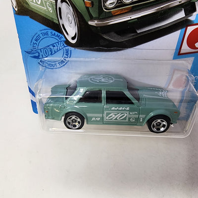 '71 Datsun 510 #162 * Aqua * 2021 Hot Wheels Basic