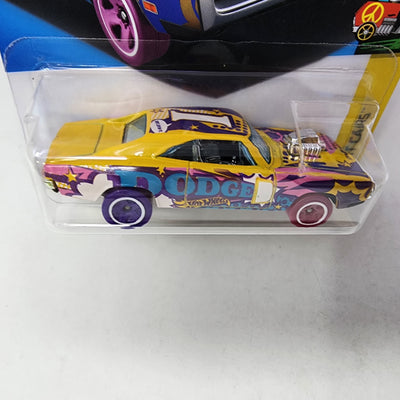 '70 Dodge Charger R/T #108 * Yellow * 2024 Hot Wheels Basic w/ Factory Holo