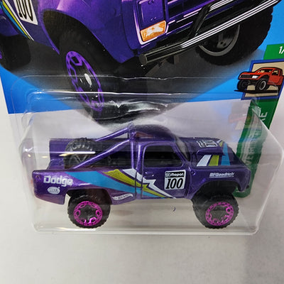 '87 dodge D100 #38 * Purple * 2024 Hot Wheels Basic w/ Factory Holo