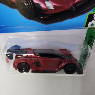 Czinger 21C #13 * Burgundy * 2024 Hot Wheels Basic w/ Factory Holo