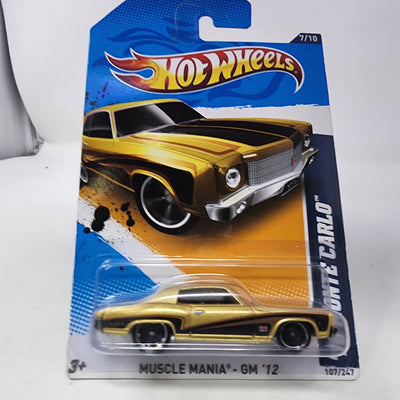 '70 Monte Carlo #107 * Gold * Hot Wheels 2012