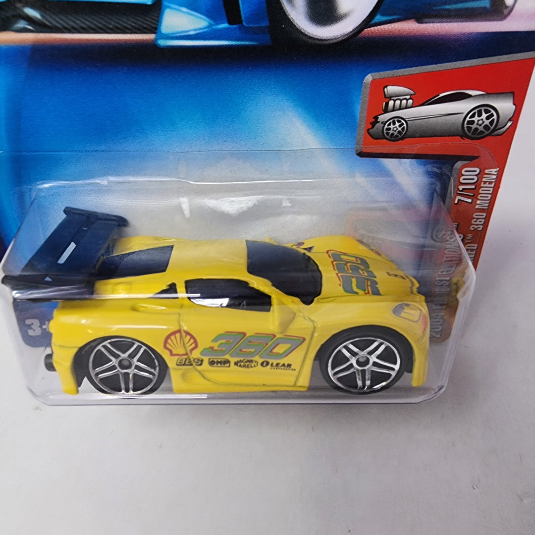 Ferrari 360 Modena Tooned #7 * Yellow * Hot Wheels 2004