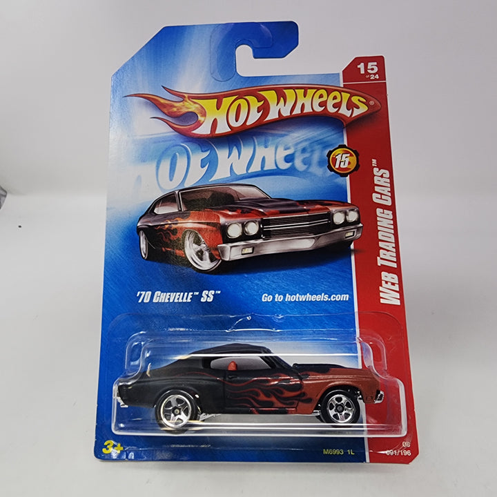 70 Chevelle SS #91 * Black* Hot Wheels 2008 – Wheelcollectors LLC