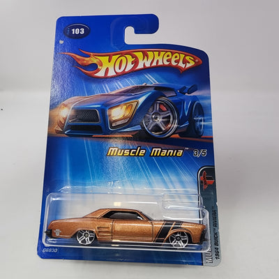 1964 Buick Riviera #103 * Brown * Hot Wheels 2005
