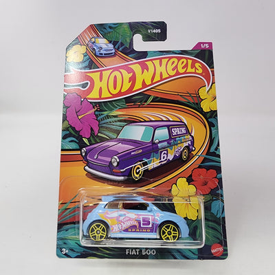 Fiat 500 * Light Blue * Hot Wheels Spring Easter Series