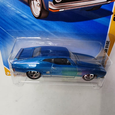 '73 Ford Falcon XB #48 * BLUE * Hot Wheels 2010 Premiere Card