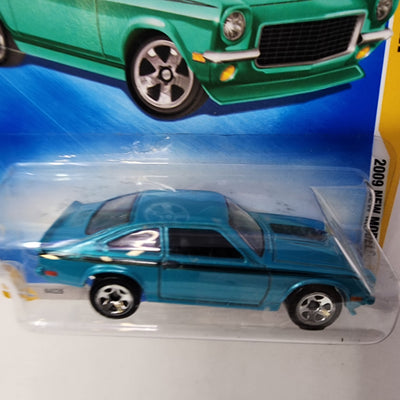 Custom V-8 Vega #23 * Teal * Hot Wheels 2009