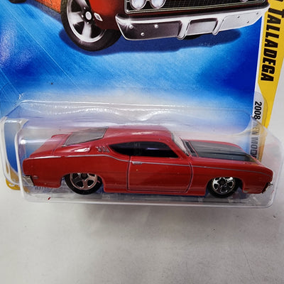 '69 Ford Torino Talladega #19 * Red * Hot Wheels 2008