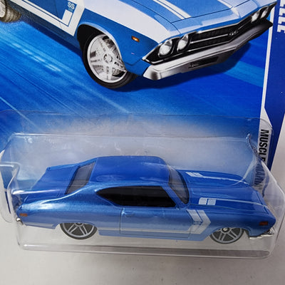 '69 Chevelle #84 * Blue Kmart Only * Hot Wheels 2009