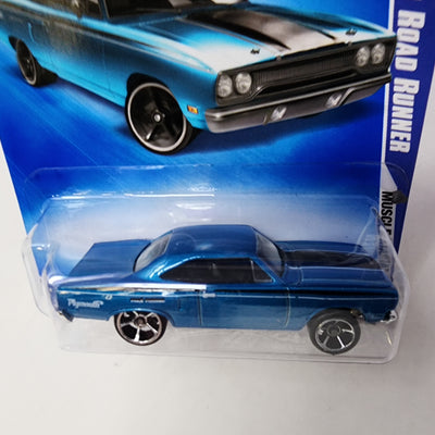 '70 Plymouth Road Runner #79 * Blue * Hot Wheels 2009