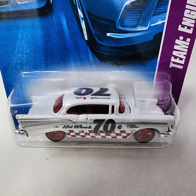 '57 Chevy #155 * White * Hot Wheels 2008