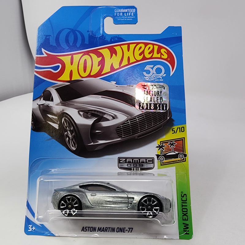 Aston Martin One-77 * Zamac * Hot Wheels 2018 w/ Factory Holo