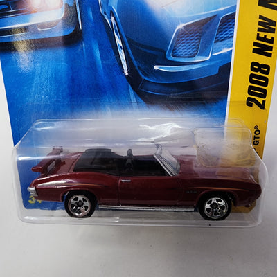 '70 Pontiac GTO #29 * Burgundy * Hot Wheels 2008