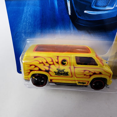 Custom '77 Dodge Van #7 * Yellow * Hot Wheels 2008