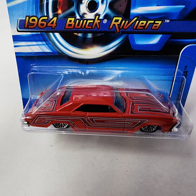 1964 Buick Riviera #157 * RED * Hot Wheels 2006