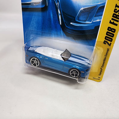 Chevy Camaro Convertible Concept #37 * BLUE * Hot Wheels 2008