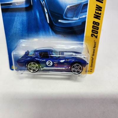 Corvette Grand Sport #8 * Blue * Hot Wheels 2008 New Models