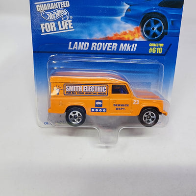 Land Rover MkII #610 * Orange * Hot Wheels Blue Card