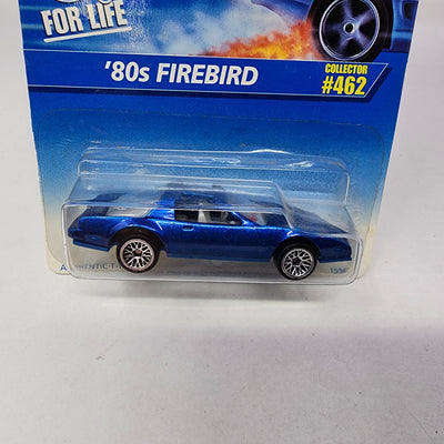 '80s Firebird #462 * Blue w/ Lace Rims * Hot Wheels Blue Card