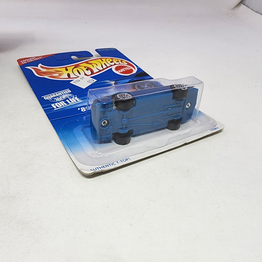 80s Firebird #462 * Blue w/ Lace Rims * Hot Wheels Blue Card