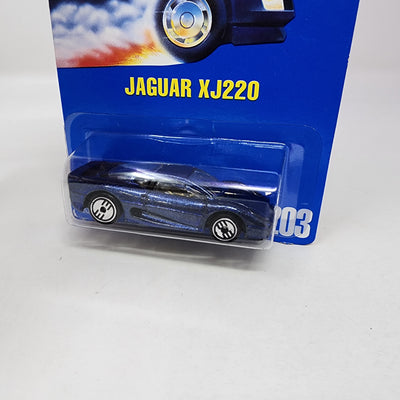 Jaguar XJ220 #203 w/ UH Rims * Hot Wheels Blue Card