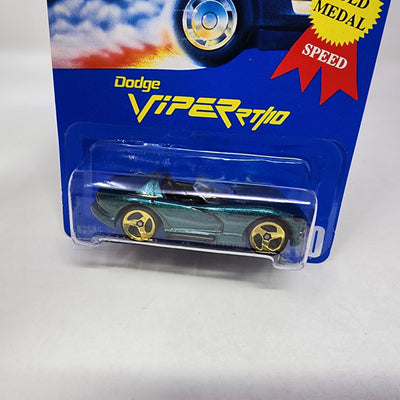 Dodge Viper RT/10 #210 * Green w/ Gold 3sp Rims * Hot Wheels Blue Card