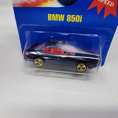 BMW 850i #255 w/ Gold 3sp Rims * Hot Wheels Blue Card